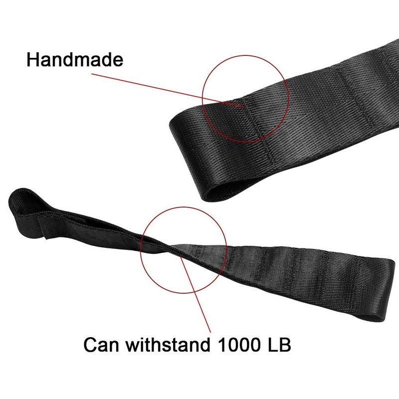 VOFONO 2 PCS Updated Heavy Duty Strong Adjustable Door Limiting Check Strap with Zipper Perfect for Jeep Wrangler Black Pack of 2 - Image 3